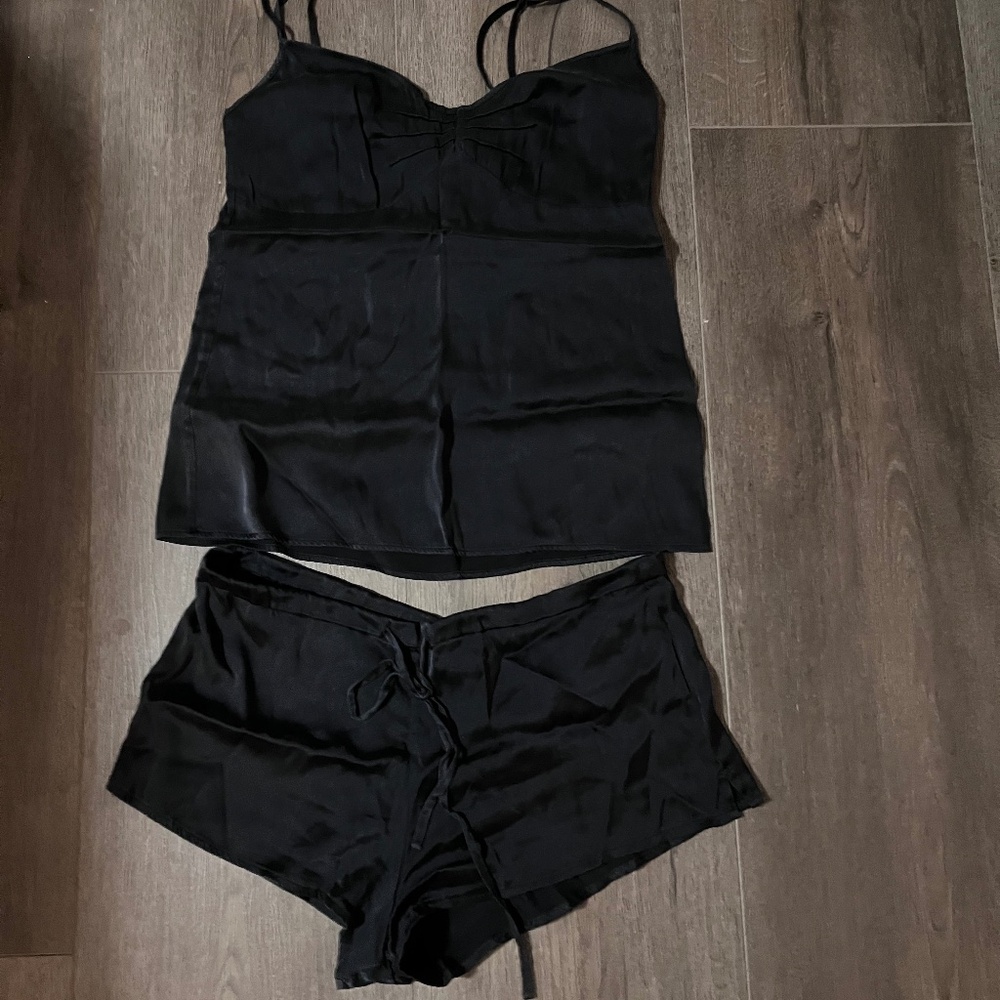 Julianne Silk Pajama Set Shorts and Camisole Sz XS